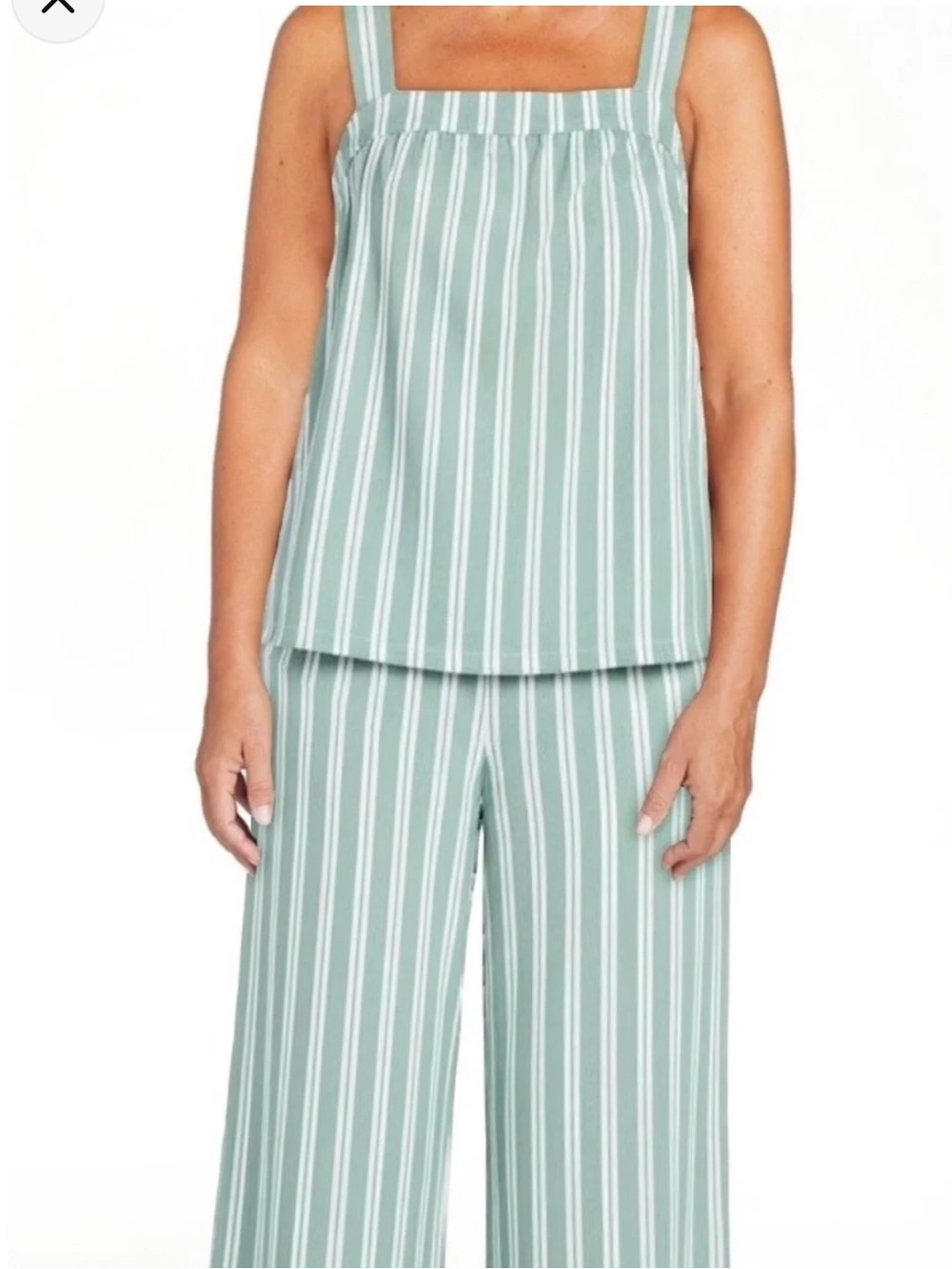 NWT! Joyspun Women's Wide Strap Cotton Tank Top & Pants Pajama Set, 2 Pc, Sz 2X - Picture 4 of 12